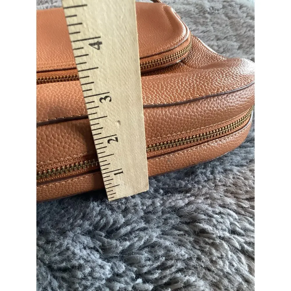 Nordstrom Women's Bella Leather Shoulder Crossbody Bag Casual‎ Minimalist Tan